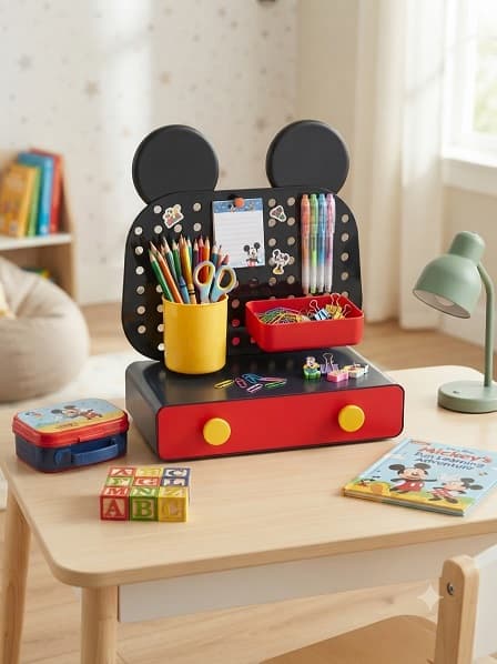 Mickey Mouse Desk Organizer with Drawer